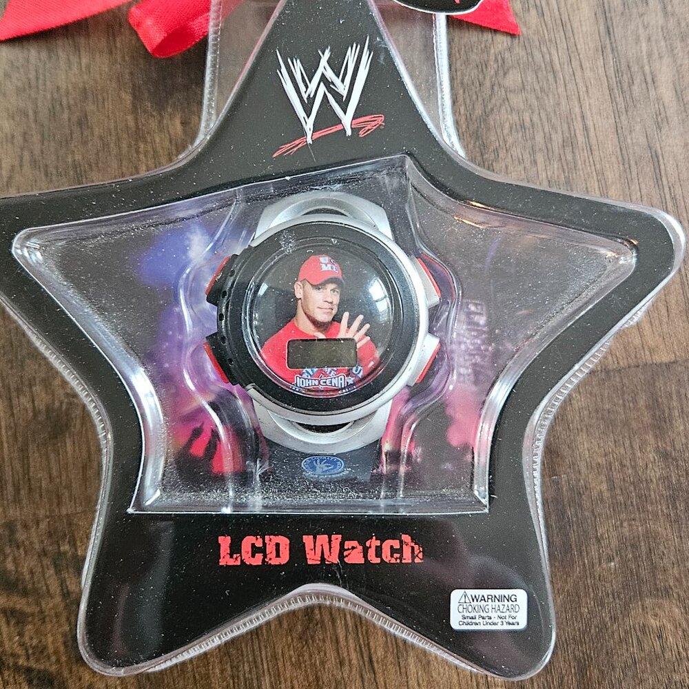WWE John Cena LCD Digital Watch Collectible Wrestler Child Kids Offical Seal New